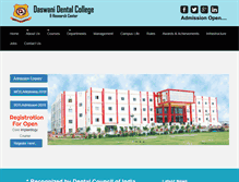 Tablet Screenshot of daswanidentalcollege.com